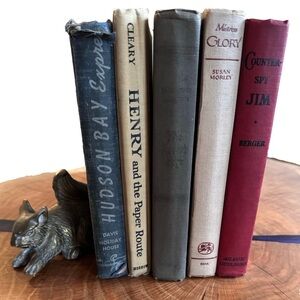 Set of 5 Vintage Hardcover Fiction Novels (1942-1957) Decor or Collectible Reads